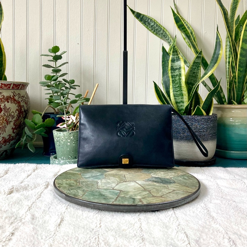 Loewe Vintage Anagram Clutch Bag